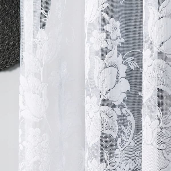 Färdig jacquardgardin EDYTA 300x160cm vit