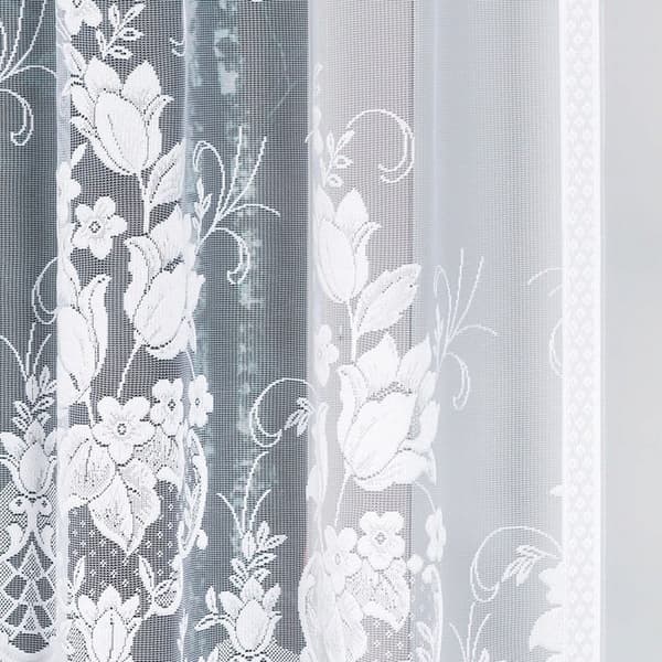 Färdig jacquardgardin EDYTA 300x160cm vit