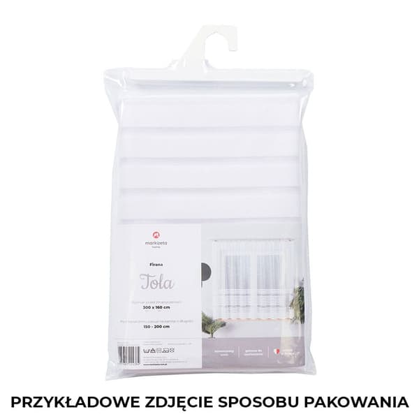 Färdig jacquardgardin NELA 300x160cm vit