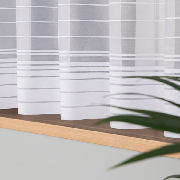 Färdig jacquardgardin NELA 300x160cm vit