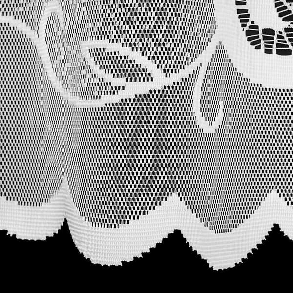 Färdig jacquardgardin EWELINA 400x160cm vit