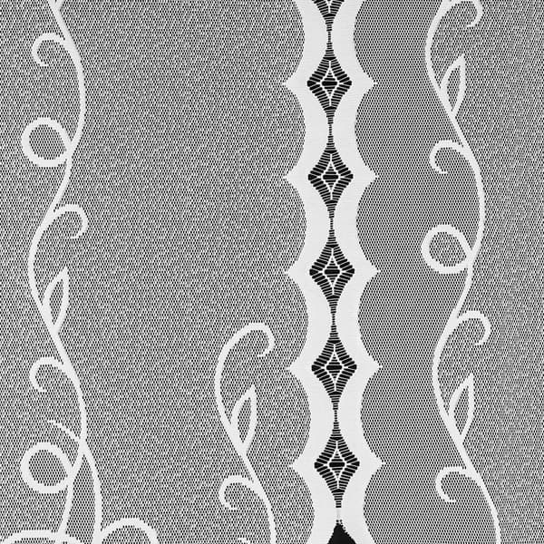 Färdig jacquardgardin EWELINA 400x160cm vit