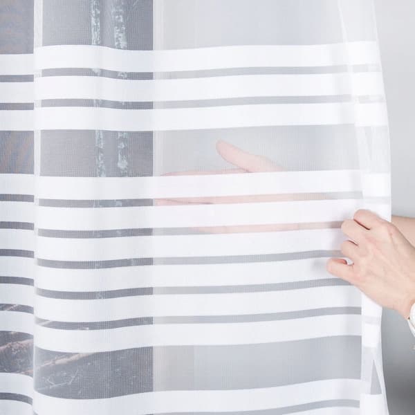 Valmis jacquard-verho TOLA 300x160cm valkoinen