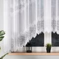 Miniatyrbillede 2 af 6: Færdigfremstillet jacquardgardin VIOLETTA 250X120cm hvid