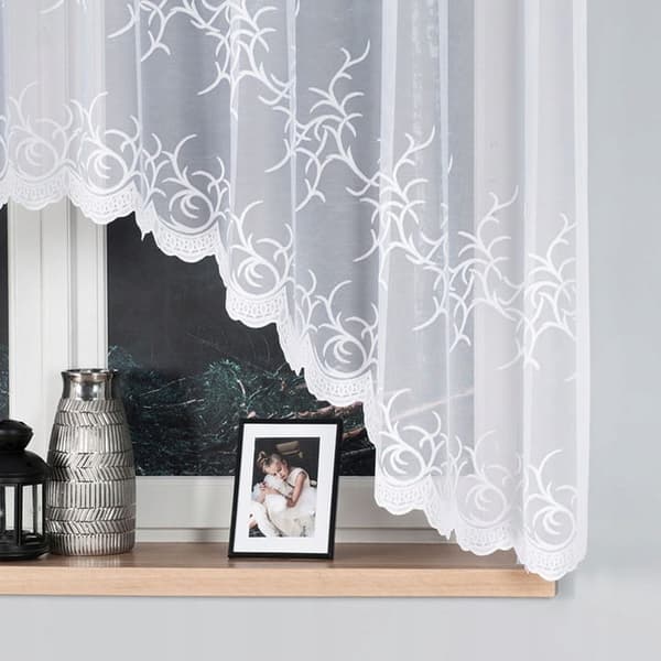 Valmis jacquard-verho BAKARO 320X160cm valkoinen