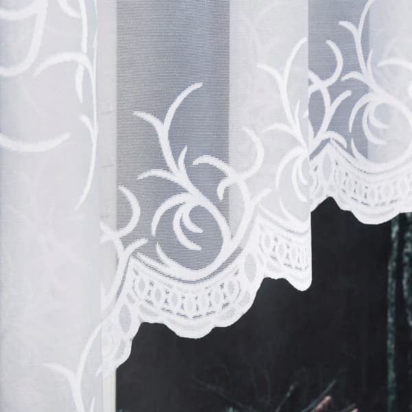 Valmis jacquard-verho BAKARO 320X160cm valkoinen
