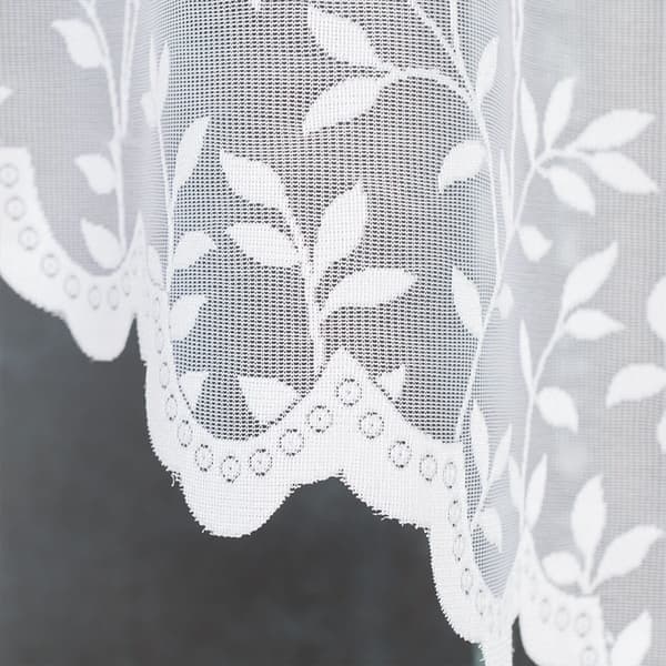Valmis jacquard-verho ZUZANNA 250X130cm valkoinen
