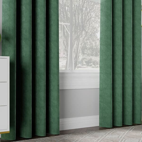 Hulgardin 140x250 Agnes Velvet Smaragdgrøn