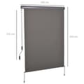 Miniatyrbillede 3 af 7: Vertikal Markise, 140x250 cm, Grå