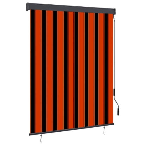 Rullgardin utomhus 140x250 cm orange och brun