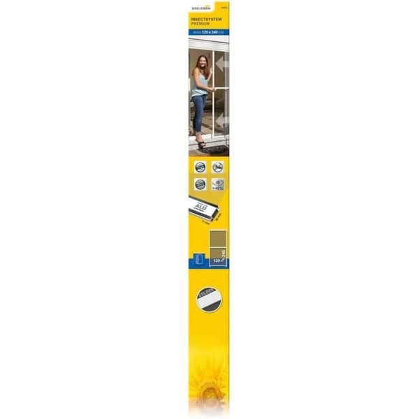 Schellenberg skjutdörr myggnät 120 x 240 cm vit