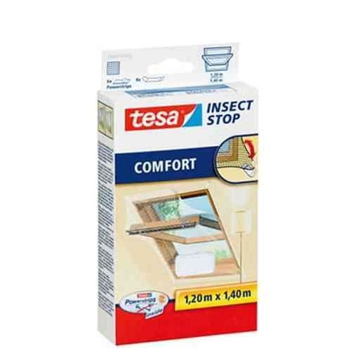 Myggnät - TESA - COMFORT - 1,20 x 1,40 m - Tejpfäste - Justerbar