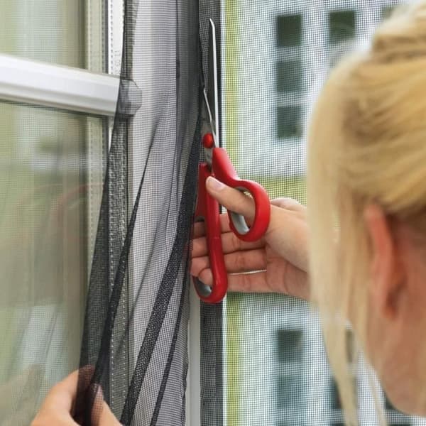 TESA Standard myggnät för dörrar - 2 m x 0,65 m x 2 m - Svart