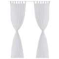 Miniatyrbild 2 av 2: Genomskinlig vit gardin 140 x 245 cm 2-pack