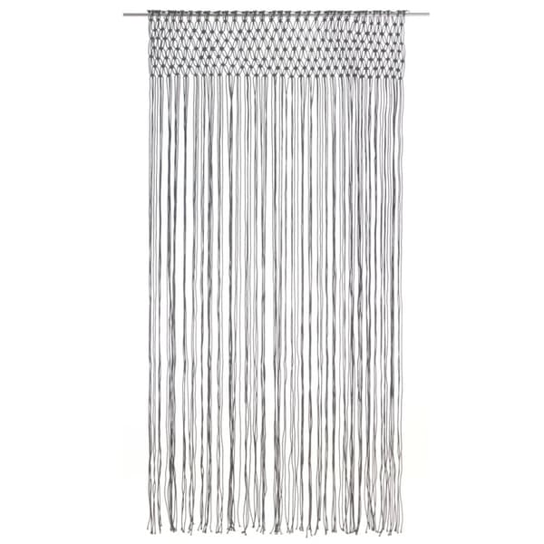 Gardin makramé antracit 140x240 cm bomull