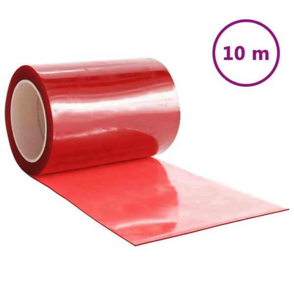 Köldridå röd 300x2,6 mm 10 m PVC