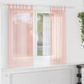 Miniatyrbild 1 av 2: Voile gardiner med stångfickor 2 st rosa