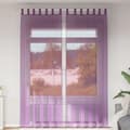 Miniatyrbild 1 av 2: Voile gardiner med öglor 2 st lila 140x260 cm