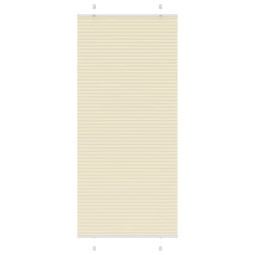 Plisserad persienn cremefärgad 95x200 cm tyg bredd 94,4 cm