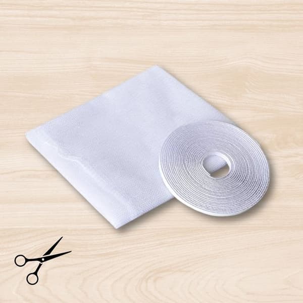 Myggnät Fönster 130x150 cm Vit – Gör-det-själv, Klippbart, Insektsbeständigt
