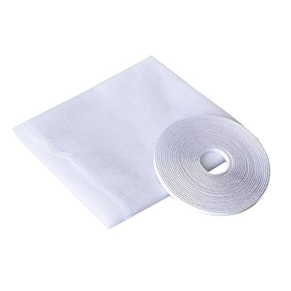 Myggnät Fönster 130x150 cm Vit – Gör-det-själv, Klippbart, Insektsbeständigt