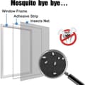 Miniatyrbild 5 av 5: TRAHOO-Fönstermoskito nät, kan klippas till dimensionen 130 * 155 cm, det fina nätet kan blockera insekter utan P[J126]