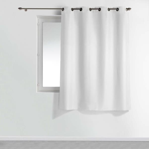 Metallöglegardin 140 x 180 cm essentiell vanlig polyester Vit