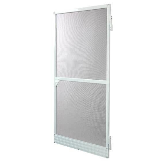Svängdörr för flugnät L100 cm x H220 cm - Vit aluminium