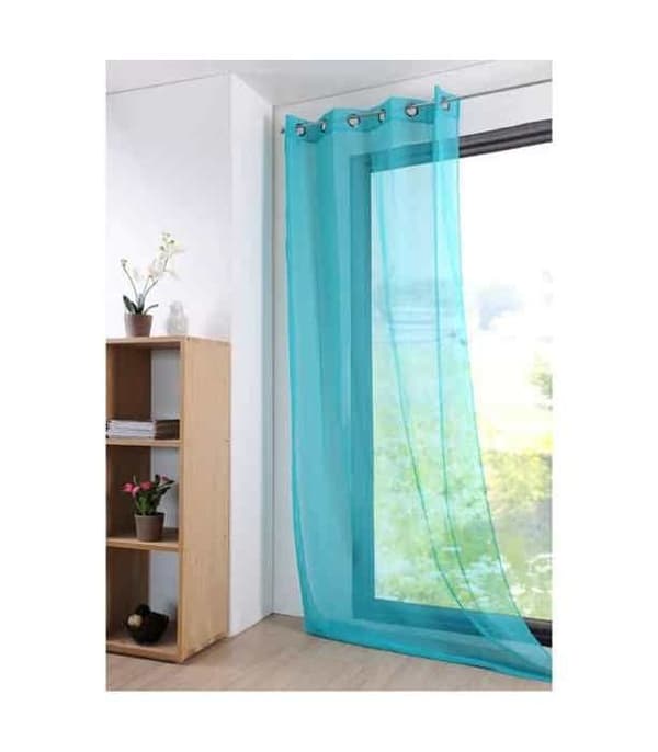 Voilage - Monna - Turkos - 135x260 cm - Polyester