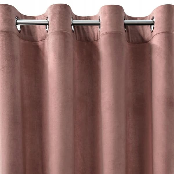 Samettiverho silmukoilla Melanie 140x250 cm pinkki