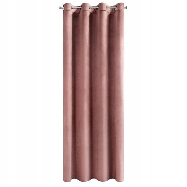 Samettiverho silmukoilla Melanie 140x250 cm pinkki