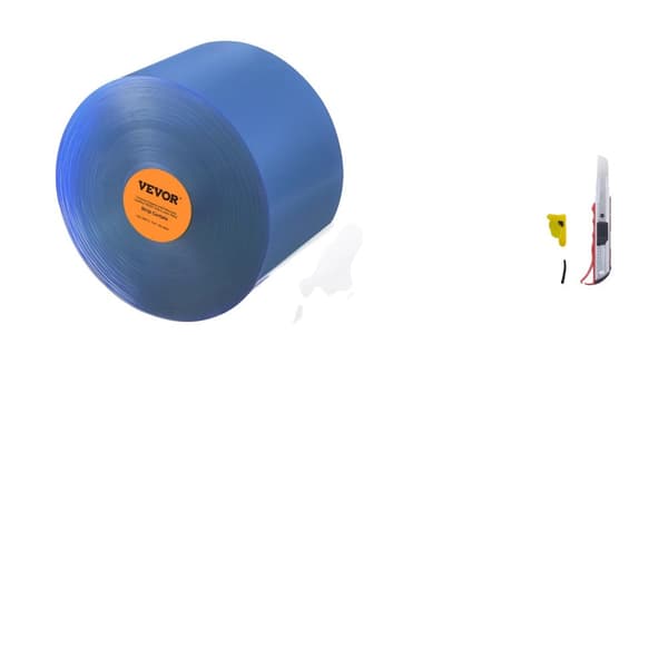 PVC Strip Gardin, Temperaturområde -20℃ till 60℃, Flera bredd- och längdalternativ,82 fot x 12 tum