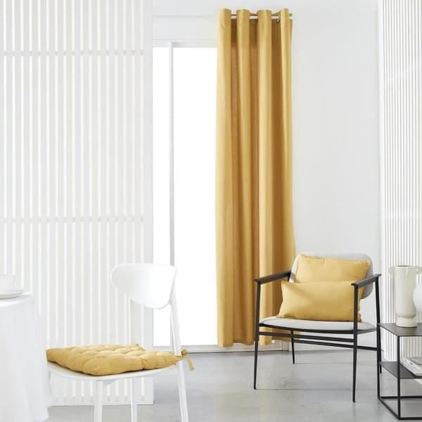 TODAY Eyelet-verho - 140x240cm - 100% puuvillaa - Okranruskea