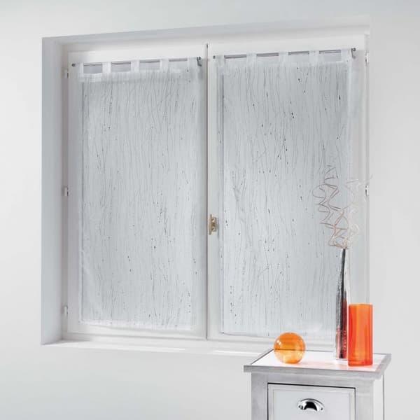 Raka par öglor 2 x 45 x 120 cm sand voile vit filian vägglampa