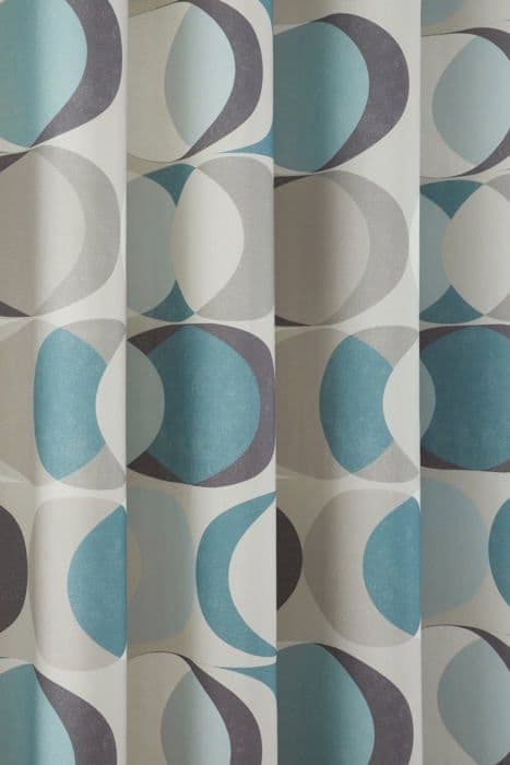 Gardin - Fusion Dubbla Gardiner - SA5DE90906LZU - Sander - Par öglegardiner - 229 x 229 cm (B x H) i Duck Blue