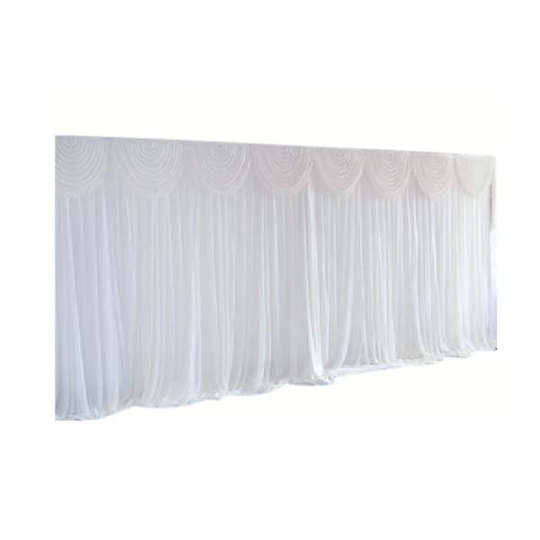 Verhot, 300 x 300 cm Koko, Elegantti ja Romanttinen Suunnittelu, Irrotettava Koristeellinen Kappale,VALKOINEN, 3x3m