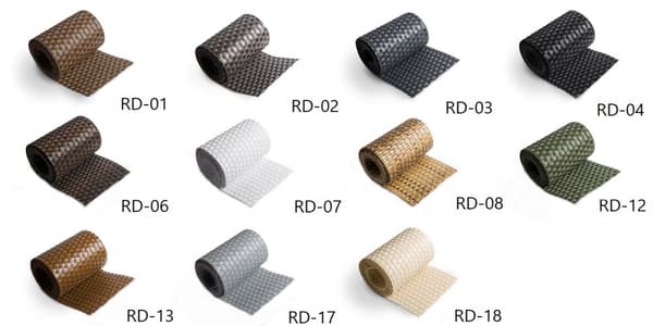 Technorattan staketband 19x255 RD-02 Mörkbrun