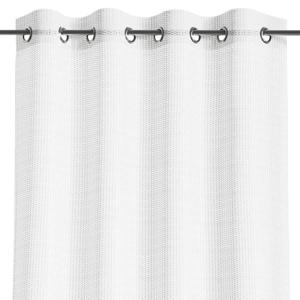 Hvidt gardin med snørehuller 140x250 Olva åbent gardin