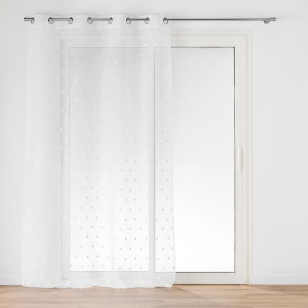 Öljett Voile 140 x 240 cm - Sandad Voile med Pomponer Pompinou