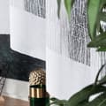 Miniatyrbild 5 av 8: WIKTORIA - Färdig jacquardgardin med underskärning nedtill - 310x160 cm - vit