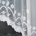 Miniatyrbillede 5 af 7: FLORENTYNA - Færdigfremstillet jacquardgardin med underskæring forneden - 330x140 cm - hvid