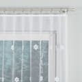 Miniatyrbillede 6 af 7: FLORENTYNA - Færdigfremstillet jacquardgardin med underskæring forneden - 330x140 cm - hvid