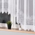 Miniatyrbillede 3 af 8: VIOLETTA - Færdigfremstillet jacquardgardin med underskæring forneden - 300x160 cm - hvid