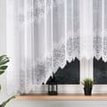 Miniatyrbillede 6 af 8: VIOLETTA - Færdigfremstillet jacquardgardin med underskæring forneden - 300x160 cm - hvid
