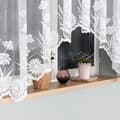 Miniatyrbillede 5 af 7: ARALIA - Færdigfremstillet jacquardgardin med et snit forneden - 300x160 cm - hvid
