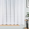 Miniatyrbillede 2 af 7: ZOJA - Færdigfremstillet jacquardgardin med lige bund - 400x160 cm - hvid