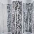 Miniatyrbild 5 av 9: WIKTORIA - Färdig jacquardgardin med rak botten - 410x160 cm - vit
