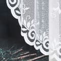 Miniatyrbillede 6 af 8: ROZALIA - Færdigfremstillet jacquardgardin med et snit forneden - 250x140 cm - hvid