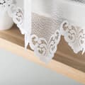 Miniatyrbillede 5 af 6: NADIA - Færdigfremstillet jacquardgardin med underskæring forneden - 300x160 cm - hvid