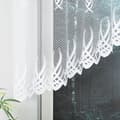 Miniatyrbillede 3 af 7: GOSIA - Færdigfremstillet jacquardgardin med underskæring forneden - 250x120 cm - hvid